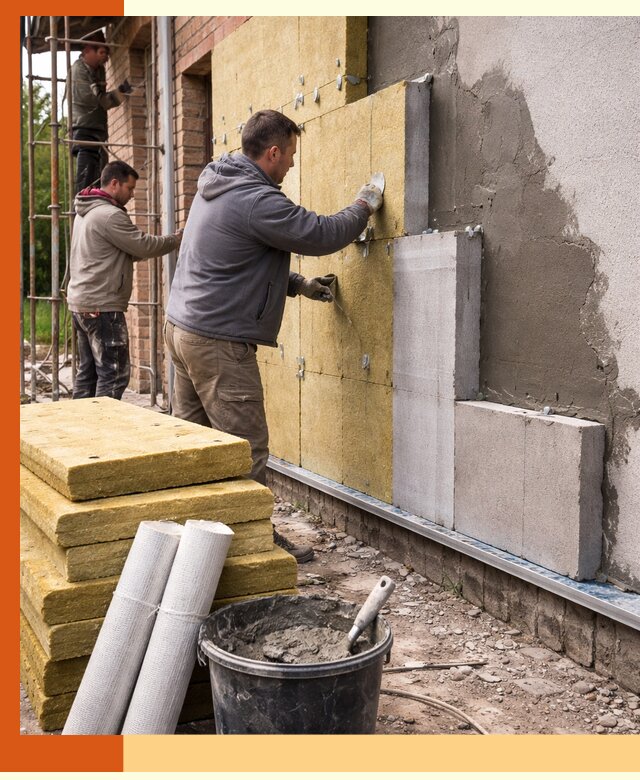 Утепление кирпичного дома под ключ в Одинцово