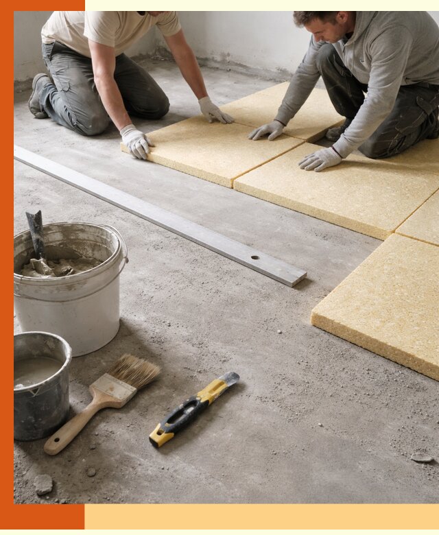 Утепление бетонного пола в Одинцово профессионально и недорого