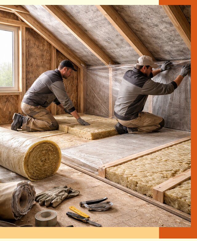 Утепление чердака в Одинцово от 7767 руб/м² — теплоизоляция и комплексное утепление под ключ | ТепломастерДнц