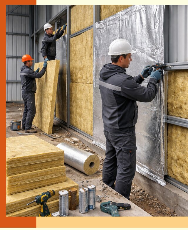 Утепление металлического ангара профессионально в Одинцово