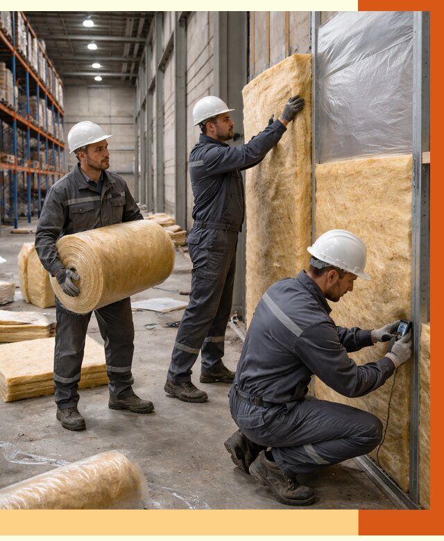 Утепление логистического центра в Одинцово от 4660 руб/м² под ключ | ТепломастерДнц