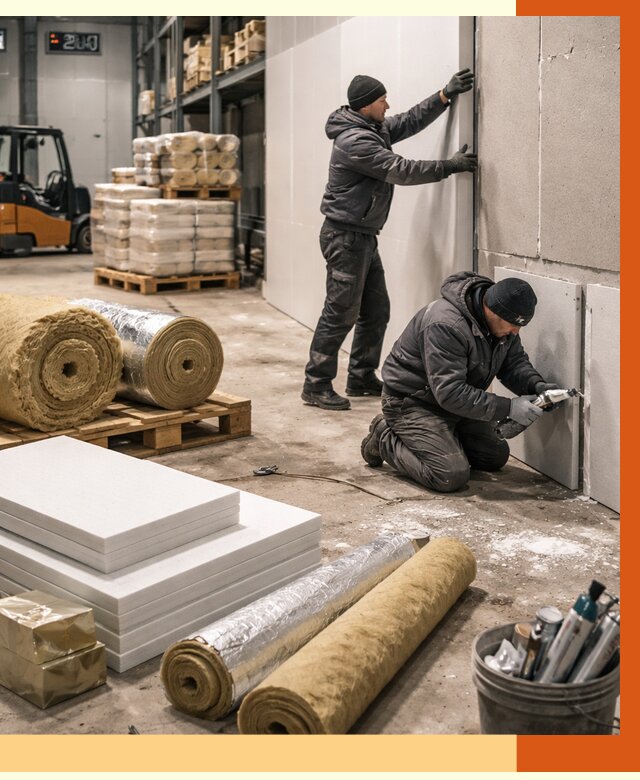 Утепление холодного склада в Одинцово от 8803 руб/м2 — комплексное под ключ | ТепломастерДнц