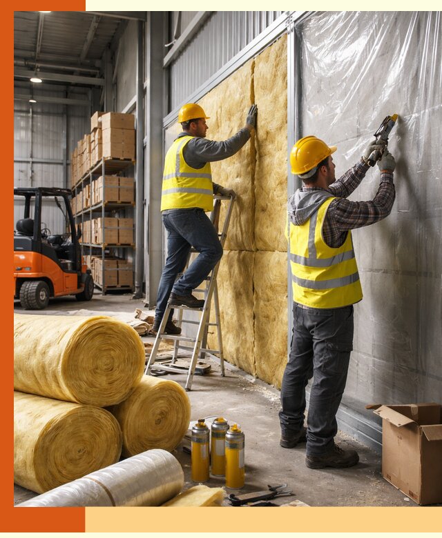 Утепление склада с техникой в Одинцово под ключ