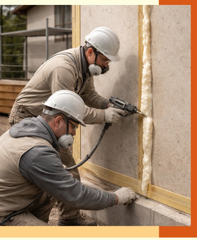 Утепление сип панелей ППУ в Одинцово от 4971 руб. под ключ | ТепломастерДнц