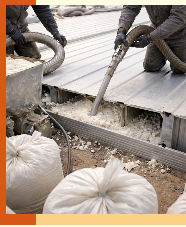 Заполнение пустот кровельных панелей пенными и мокрыми герметиками в Одинцово