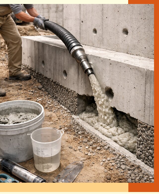 Заполнение полостей фундамента в Одинцово от 7042 руб. под ключ | ТепломастерДнц