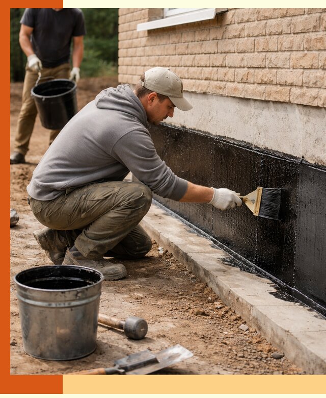 Гидроизоляция цоколя домов и зданий в Одинцово эффективными методами