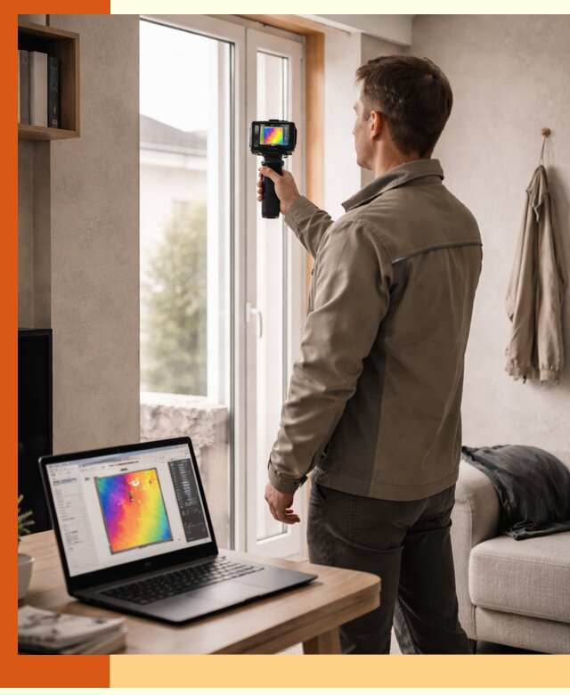 Тепловизионное обследование квартиры в Одинцово для поиска утечек тепла